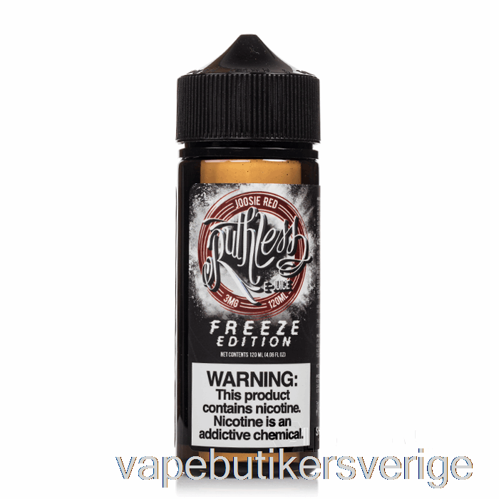 Vape Sverige Joosie Red - Freeze Edition - Hänsynslös ånga - 120ml 3mg